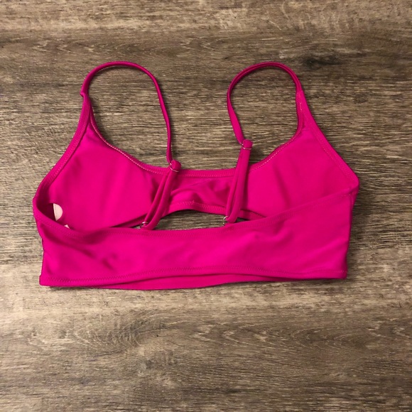 NWOT Hot Pink Bikini Top - Picture 2 of 4